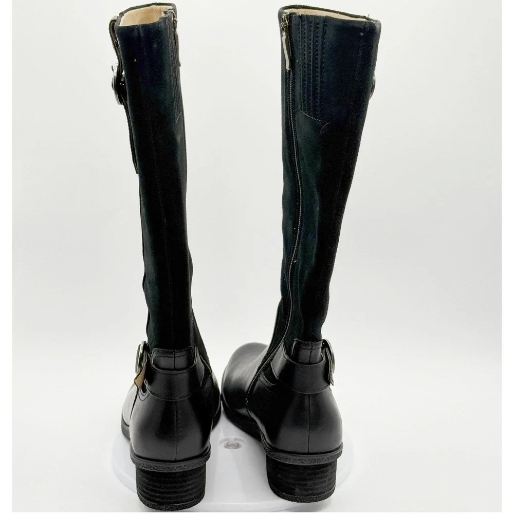 Dansko Dawn Tall‎ Boots Size 41 (US 10.5-11) Waterproof Milled Black NEW